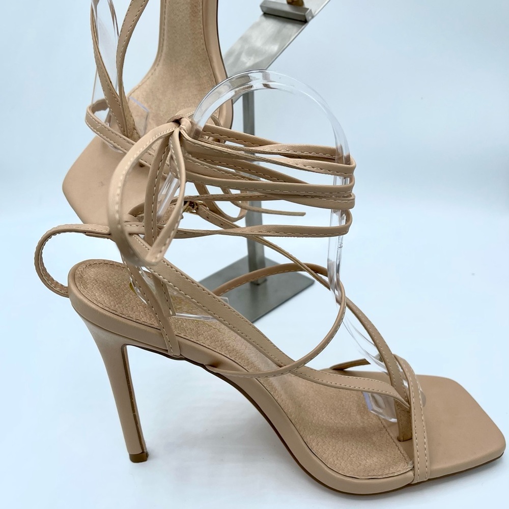 “Julissa” laced up sexy sandal heel